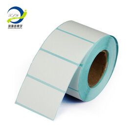 factory direct sale price 50mm x 30mm Bottom side  blue color thermal labels