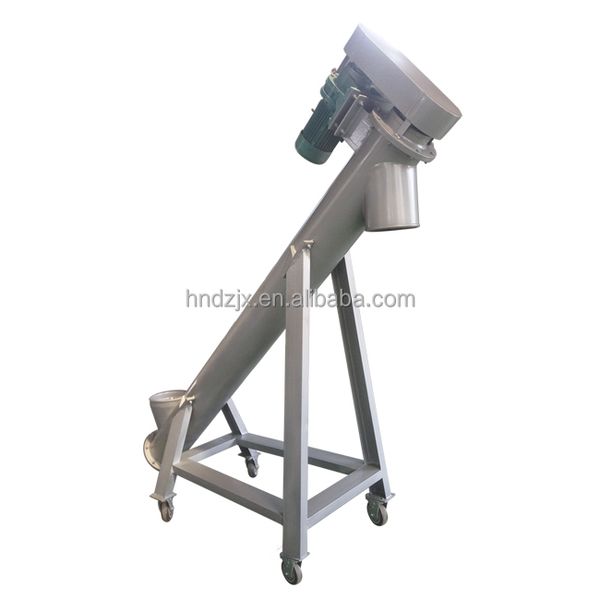 DZJX 3 meters  flour mill high temperature plastic heating screw conveyor  mini or micro screw conveyor system for dry bulk