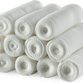 Medical Gauze Stretch Bandage Roll Tape Used for Wound Care Dressing 12 Pack 4" x 4 Yards