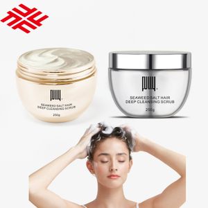 Private Label Seaweed Salt Deep Cleansing Scrub Anti Itch Remove Dandruff Oil-Control Hair Shampoo