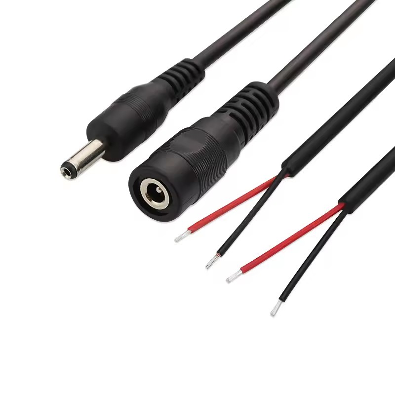 Wavelink High Quality DC 3.5 1.35mm male and female connector plug DC power cable single head 3.5 1.35 round hole
