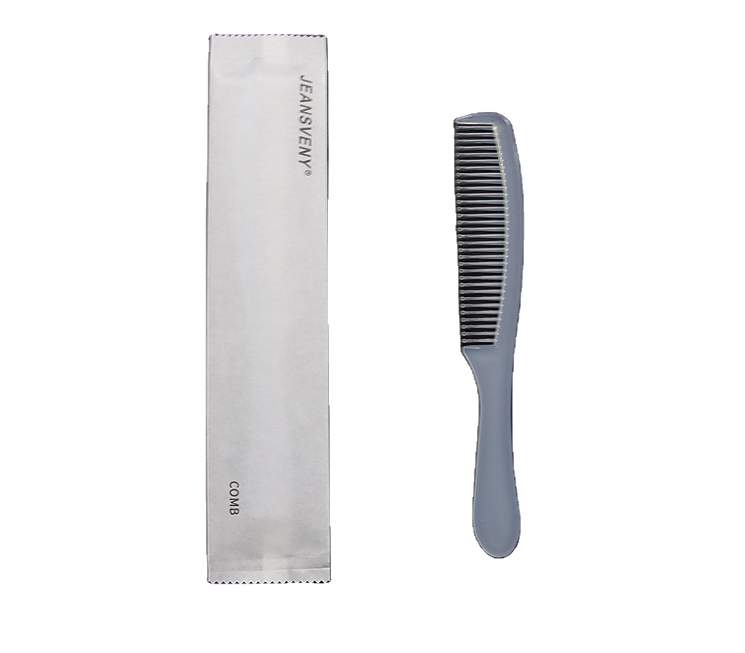 Hotel amenities high quality disposable hair comb set Eco-friendly wax paper packaging combs in stock for hotels