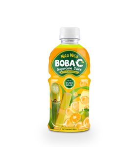 Sugar Cane Juice Drink with Fruit Boba Pearl Mixed Fruit Flavor 350Ml PET Bottle Vietnam Soft Drinks HALAL Manufacturer