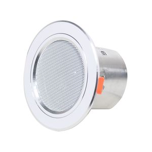 2.5-inch 6W Silver Color Light-Style Ceiling Speaker with Bass Reflex for PA System, BGM, Home Audio System and Commercial