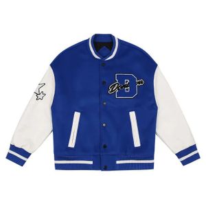 OEM Premium Customized Varsity Jacket Leather Long Sleeves Embroidery Patch Custom Logo Baseball Jacket For Men