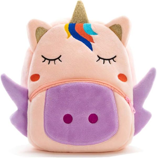 Cute Toddler Backpack Plush Doll Toy Snack Travel Bag Preschool Shoulder Bag Gift for Kid