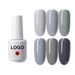Frenshion Private Label Grandma Grey Nail Polish UV Gel Grey Series Soak Off Gel Nail Polish