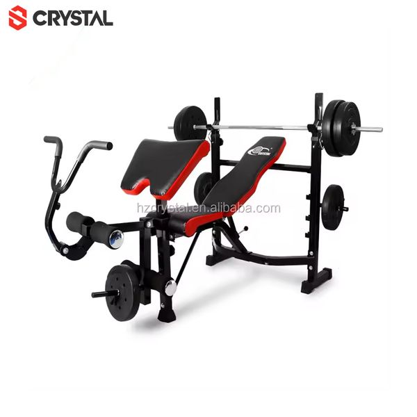 SJ-7828 Top selling home gym adjustable weight lifting bench with squat rack in hangzhou