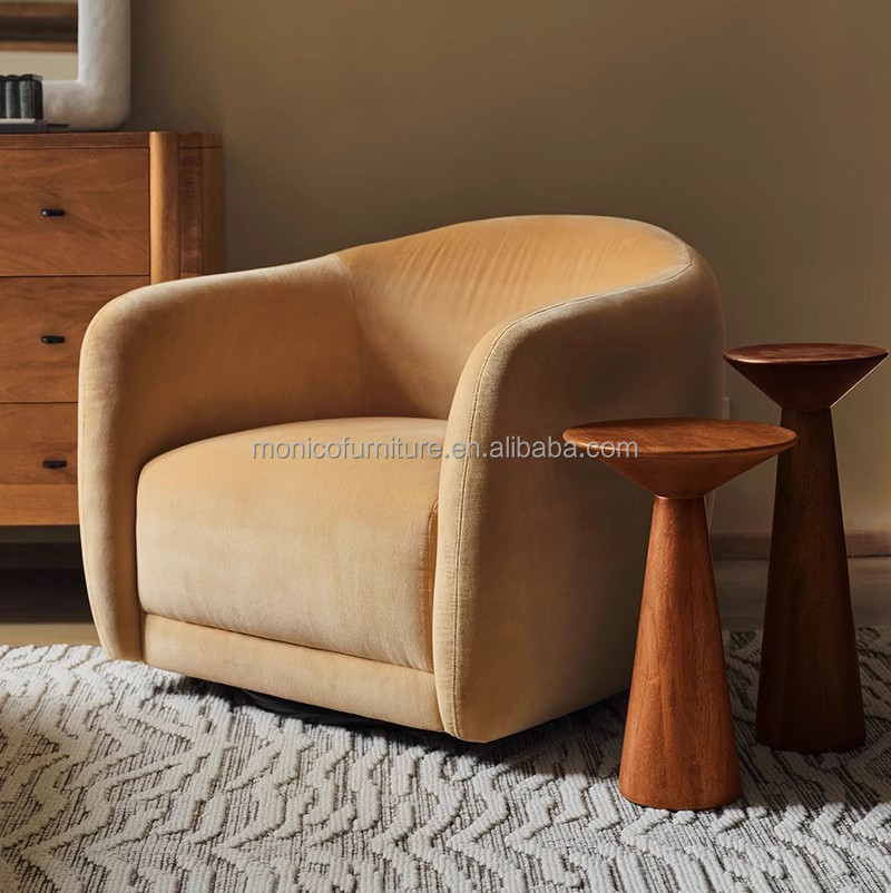 Monico Modern Reclining Side Chair Fabric Leisure Chair Home Bedroom Living Room Villa Office Dining Outdoor Bar Use sofa