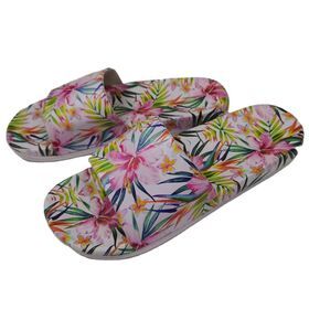 Fashion Beach Casual Shoes Slippers PVC Non-Slip Men's Sandals Custom Logo Lady New Design Slipper Importacao Chinelos Slider