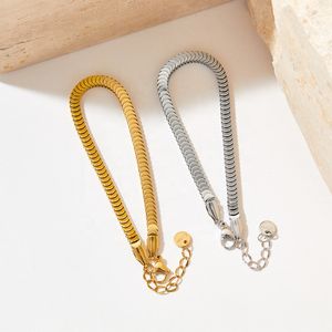 2024 Wholesale New Product Designer Charm Bracelet Fashionable Flat Fish Scale Stainless Steel Bracelet for Women