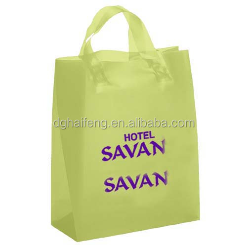plastic bag Soft-loop handle shopping packing bags gift bag