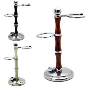 Classic 3 Rings Design Shaving Stand for Safety Razors & Brush Mens