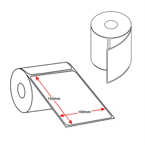 Print Color Logo Direct Thermal Scale Label Supermarket Thermal Barcode Label for Weighing Scale