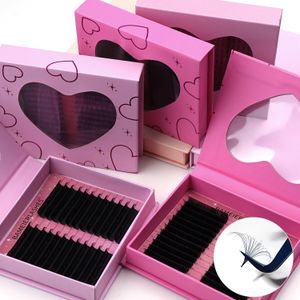 Soft Matte Pbt Volume Lashes Supplier Soft Matte Black Volume Lash Tray Ultra Dark Pro Point Eyelash Extension