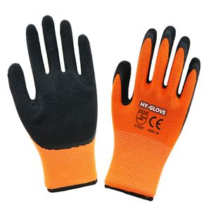 13 Gauge Nylon Liner Anti Slip Latex Dipped Safety Work Gloves with Flexible Grip Breathable Latex Coated Yard Garden Gloves