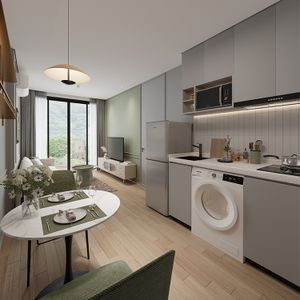 Orangefurn Condo House Interior Graphic Design Service Full Apartment Furniture Set One-Stop Turnkey Solution Furniture Supplier