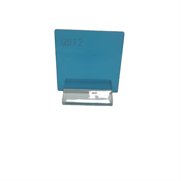 China High Performance Colored Blue Optical Glass QB12 Optical Filters