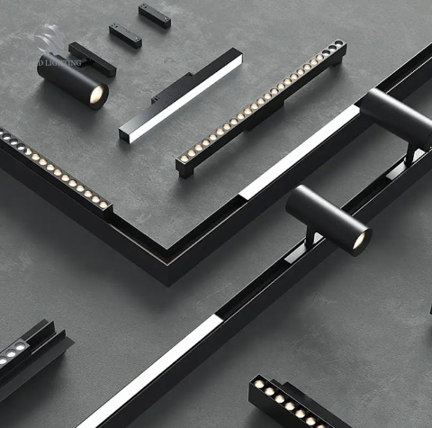 Shenzhen Hard Lighting Technology Co., Ltd. LED Magnetic Track Light Home Mijia Smart White Bright Lighting Fixtures No Main Light Magnetic Spotlights