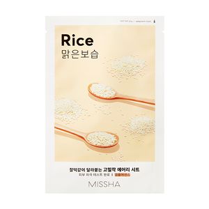 [MISSHA] Airy Fit Sheet Mask (Rice) KOREAN BEST MASK SHEET Korea Cosmetic sheet mask for face OEM/ODM/OBM