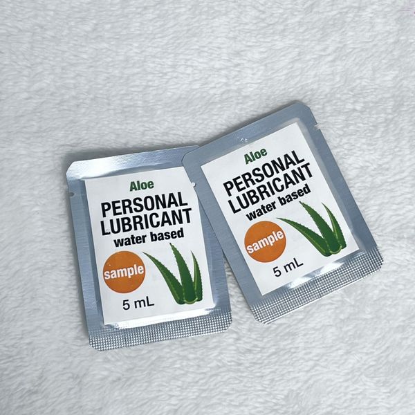 Free Sample Natural Aloe scent Sex Lube Gel Sachet Personal Sexual Lubricant 5ml Adult Sachet Anal Sex Lubricant Water Based