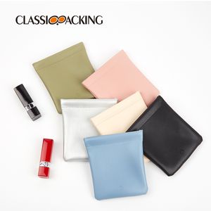 Hot Sale Multifunctional Simple Makeup Bag Lipstick Mini PU Waterproof Sanitary Napkin Storage Pouch Stylish Mini Cosmetic Bag