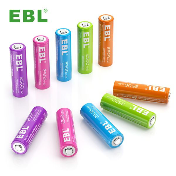 EBL Battery 1.2v Ni-MH Rechargeable Batteries AA 2500mAh Rechargeable Batteries