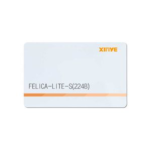 Felica lites factory supply RFID card Felica chip 224 bytes13.56mhz NFC card with Japan standard