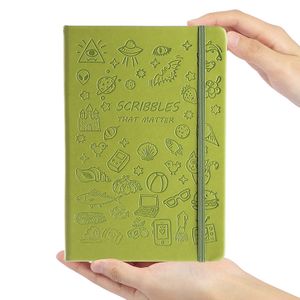 Wholesale A5 PU leather Hardcover  Notebook Fabric Pattern Diary Planner Business  School Journal for Writing with Strap