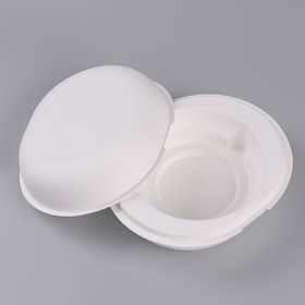 Eco-friendly food packaging box tray sugarcane bagasse biodegradable
