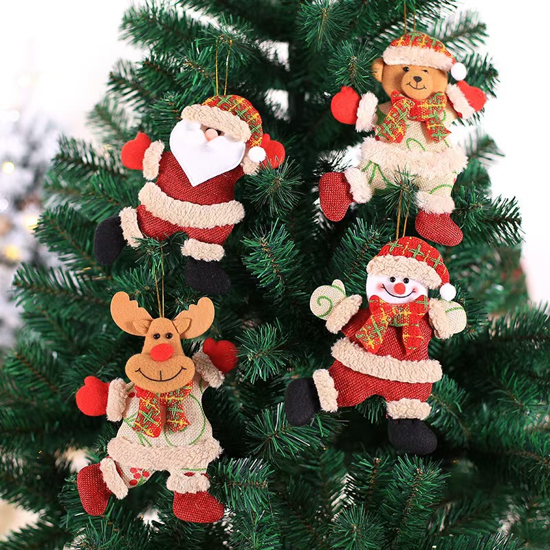 Shenzhen Hongjingding Electronics Co., Ltd. 2024 New arrivals wooden merry christmas tree door hanging pendant craft yard Sign for decoration