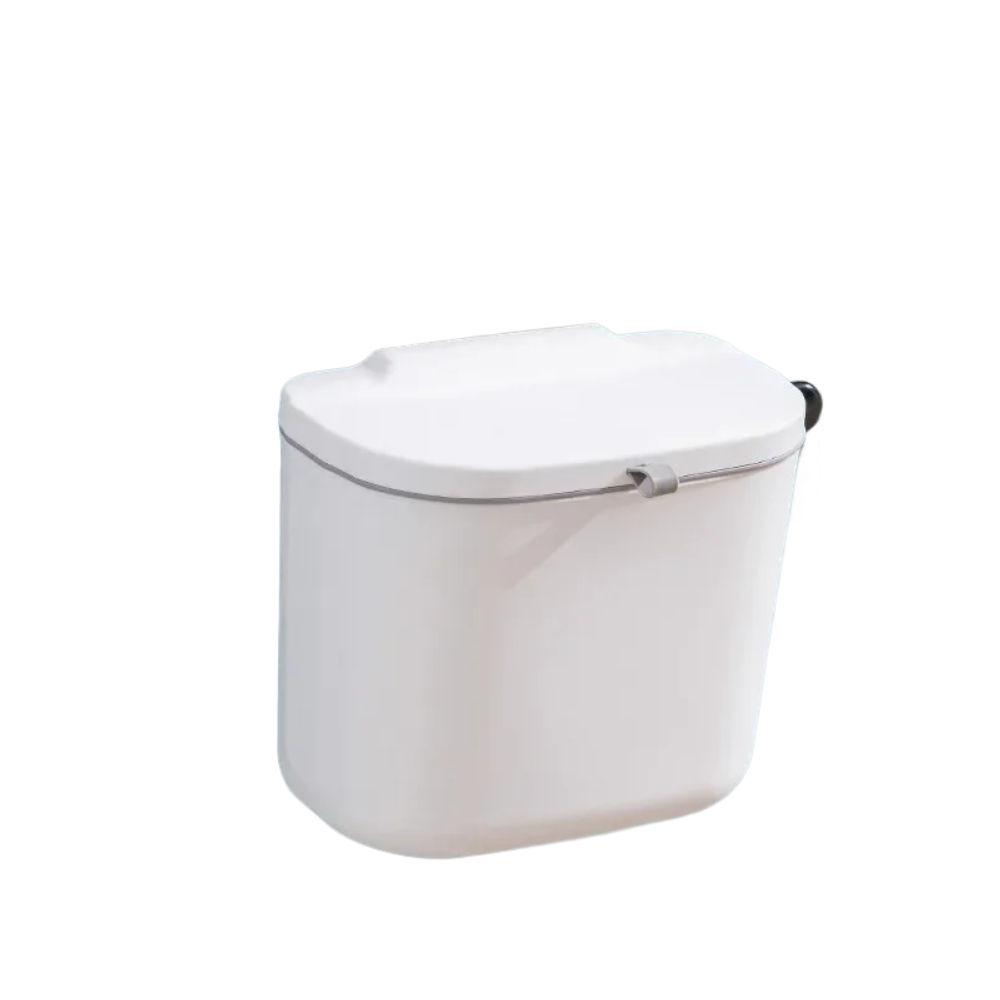 Zhengzhou Zaijia Home Furnishing Co., Ltd. Household Plastic mini Rectangle Hanging Recycling Trash Can Garbage Bins Storage Bucket for Kitchen