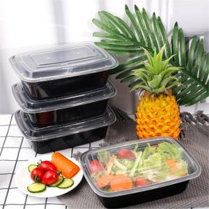 Customized hot sale disposable 1000ml PP plastic takeaway food lunch box meal prep food storage container
