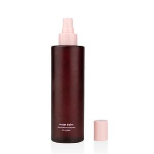 Cosmetic Package Perfume Essential Oil Serum Body Room Toner Moisture Spray Glass Bottle with Pink Sprayer Fancy Dark Red 200ml