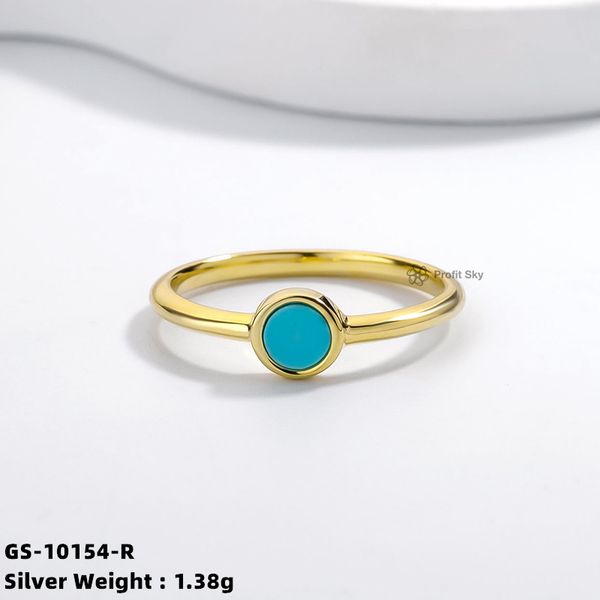 Factory Price Professional fashionable Gold Vermeil Rings custom Gemstone Engagement 925 Sterling Silver Rings Jewelry