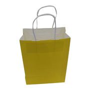 Kraft paper shopping bag with machine made