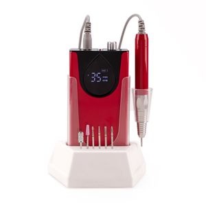 Private label electric portable 35k brushless rechargeable brushless cordless e file nail drill machine for efile manicure salon