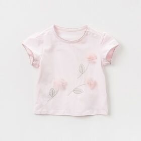 Manufacturer Girl's cotton OEM short-sleeved T-shirts