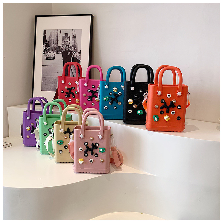 Waterproof EVA Silicone Shoulder Strap Handbag Women's Handbag Beach Bag Holiday Waterproof Storage Bag