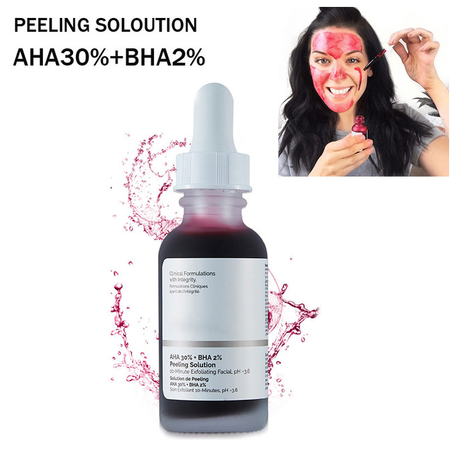 Quannan Markeasy E-Commerce Studio Aha 30% Bha 2% Peeling Solution Ordinary Skin Products Face Care Serum Ordinary Skincare Ordinary Produit
