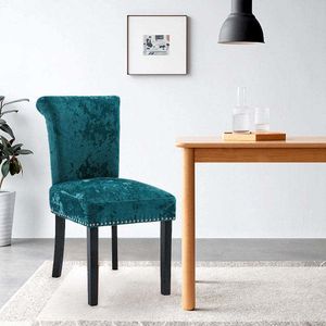 Dining Room Furniture Luxury Willow Stud Design Velvet Upholstered Tufted Dining Chair With Lion Knockers