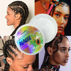 wholesale oem odm papaya hair wax eldge braiding gel and edge control strong hair styling gel sevich hair wax