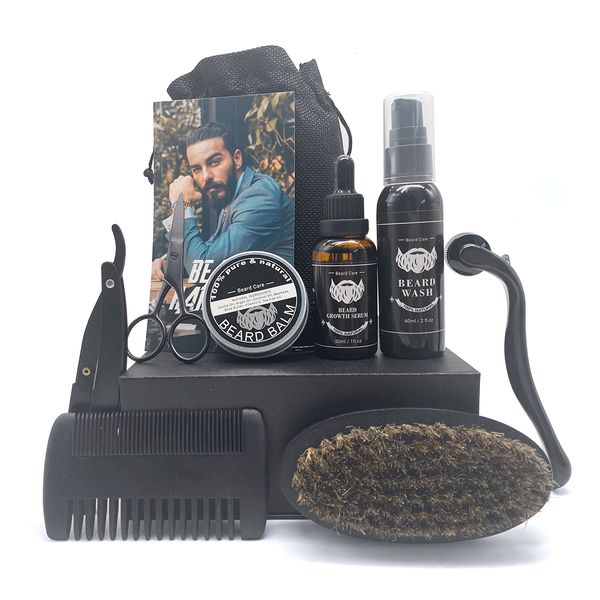 OEM/ODM Best Men Beard Grooming Kit Beard Growth Serum Mustache Growth Oil