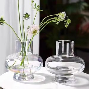 High borosilicate glass vase premium flower hand blown glass colored modern creative vase for study room bed room dining room