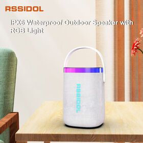 Portable waterproof Bluetooth speaker with colorful RGB lights