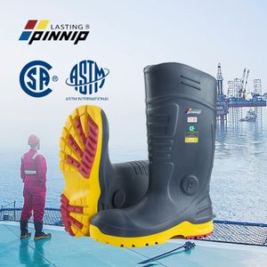 PINNIP Popular petroleum work boots, anti-slip, oil-resistant, environmentally friendly and biodegradable