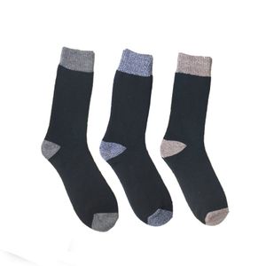 100% Organic Cotton Winter Breathable Custom Thick Thermal Socks For Winter Men
