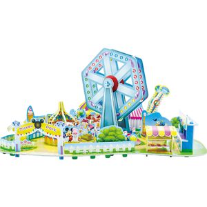 Customizable 3D Puzzle Wooden Toy 3D Puzzle for Kids Factory Direct cartoon funland pattern puzzle
