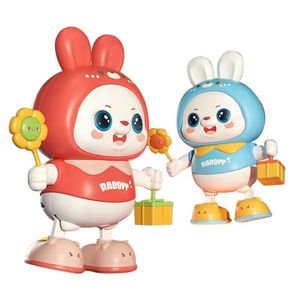 2024 New Rabbit Cute Cartoon Montessori Baby Sensory Toys Electric Singing Dance Children Early Educational Toys