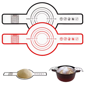 Non-stick Dough Pastry Dutch Oven Pad Long Handle Sling Silicone Baking Mat for Dough And Bread Baking